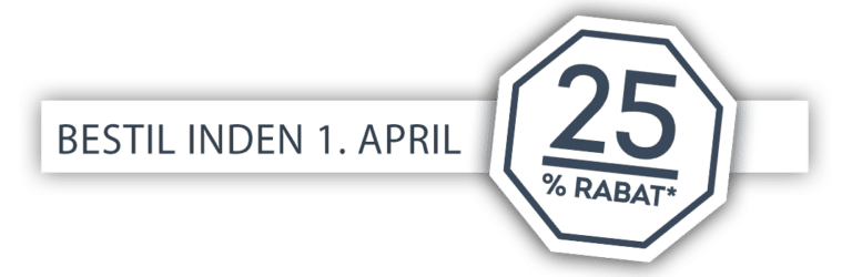 Rabat badge 25% rabat April